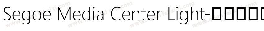 Segoe Media Center Light字体转换